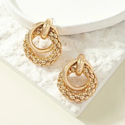 Antique golden studs