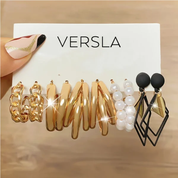 vintage pearl earrings set