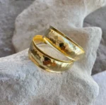 Itaor GP Sterling Silver Hammered Cuff Bracelet