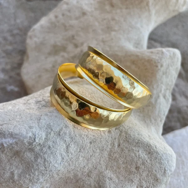Itaor GP Sterling Silver Hammered Cuff Bracelet