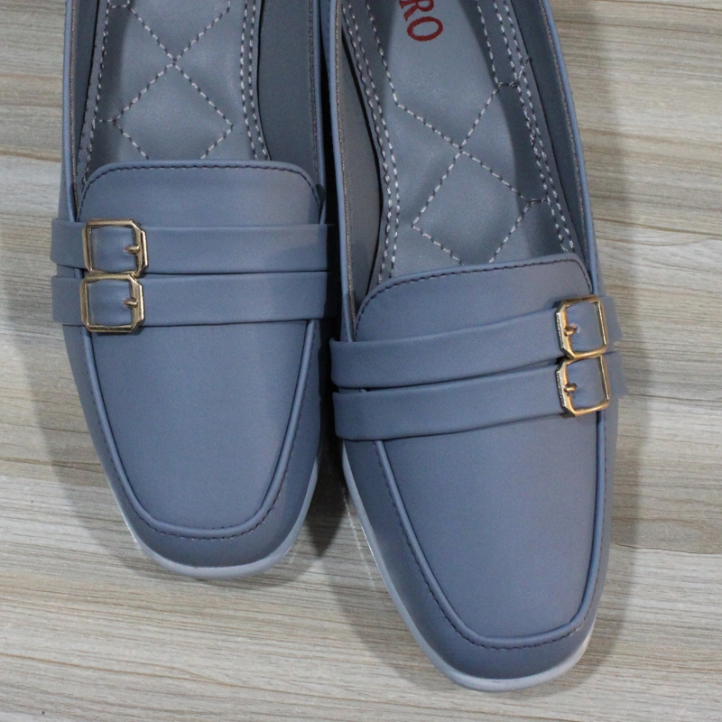 Classic Double-Buckle Loafers for Women