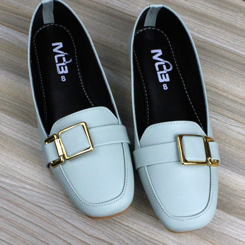Square Buckle Loafers