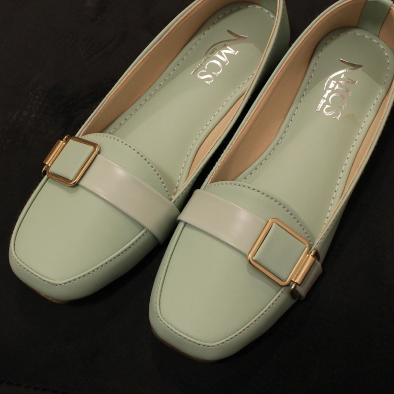 Square Buckle Loafers