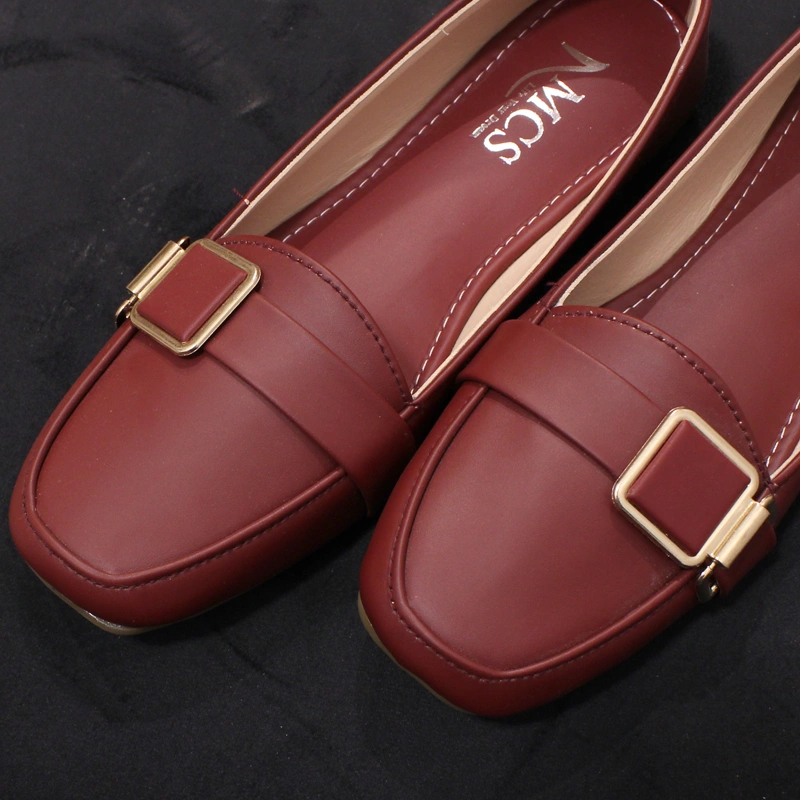Square Buckle Loafers