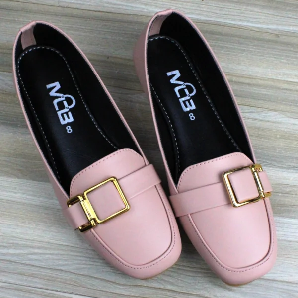 Square Buckle Loafers