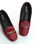 Hand Made Block Buckle Loafers