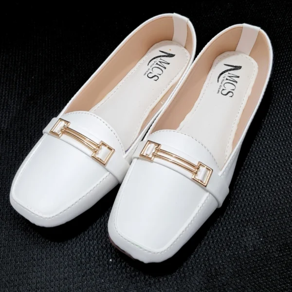 White Chic loafers