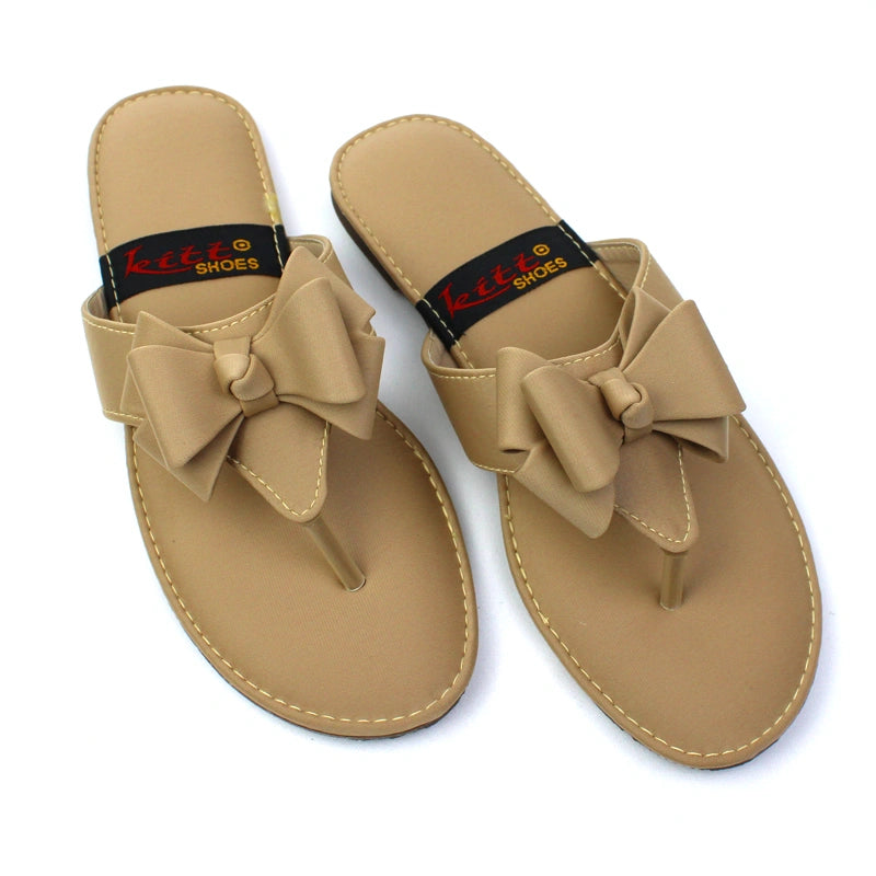 Bow Kolhapuri Slides  ( 3 Colors) - MOB