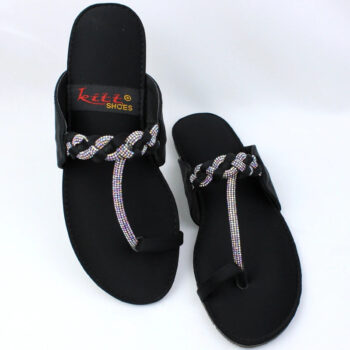 Kolhapuri With Mesh Design Slipper ( 2 Colors ) - MOB