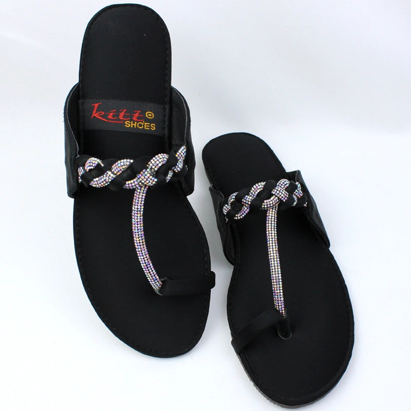 Kolhapuri With Mesh Design Slipper ( 2 Colors ) - MOB