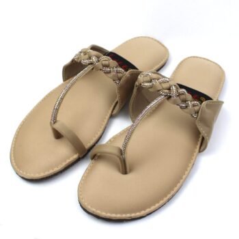 Kolhapuri With Mesh Design Slipper ( 2 Colors ) - MOB