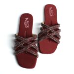 Cris Cross Net Mesh Slide - MOB 