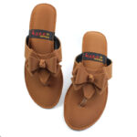 Bow Kolhapuri Slides  ( 3 Colors) - MOB 