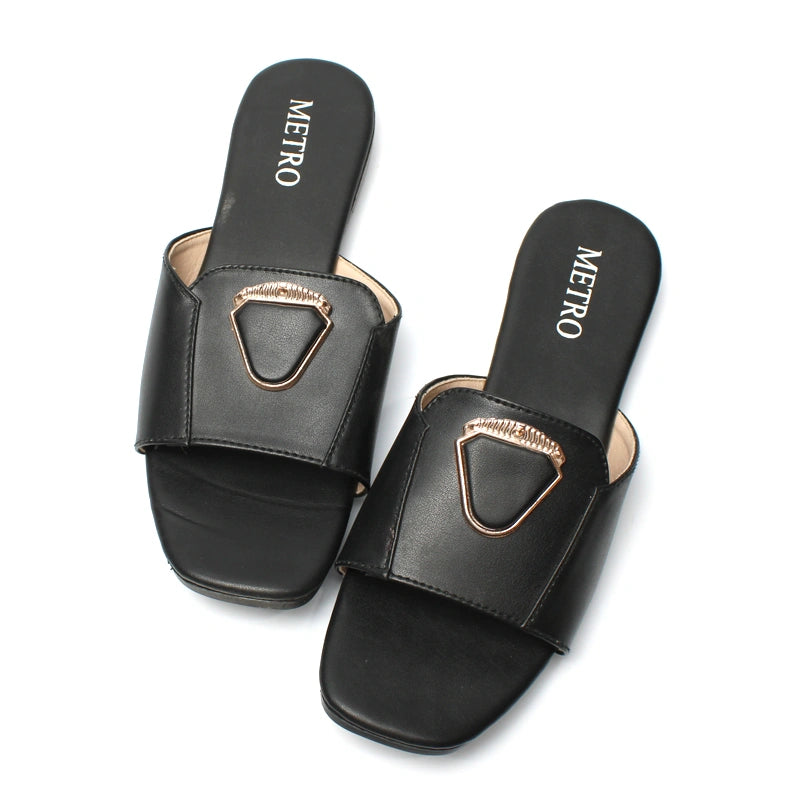 Leather Strap Penta Buckle Slide - MOB