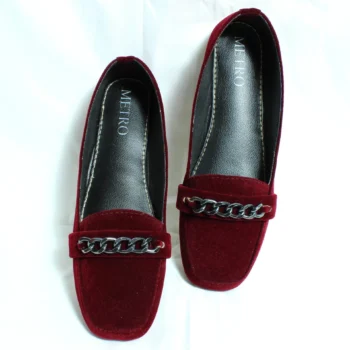 Velvet Loafers Deep Maroon 278