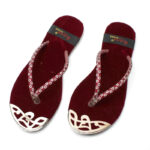 Metal Tip Velvet Slide - MOB 