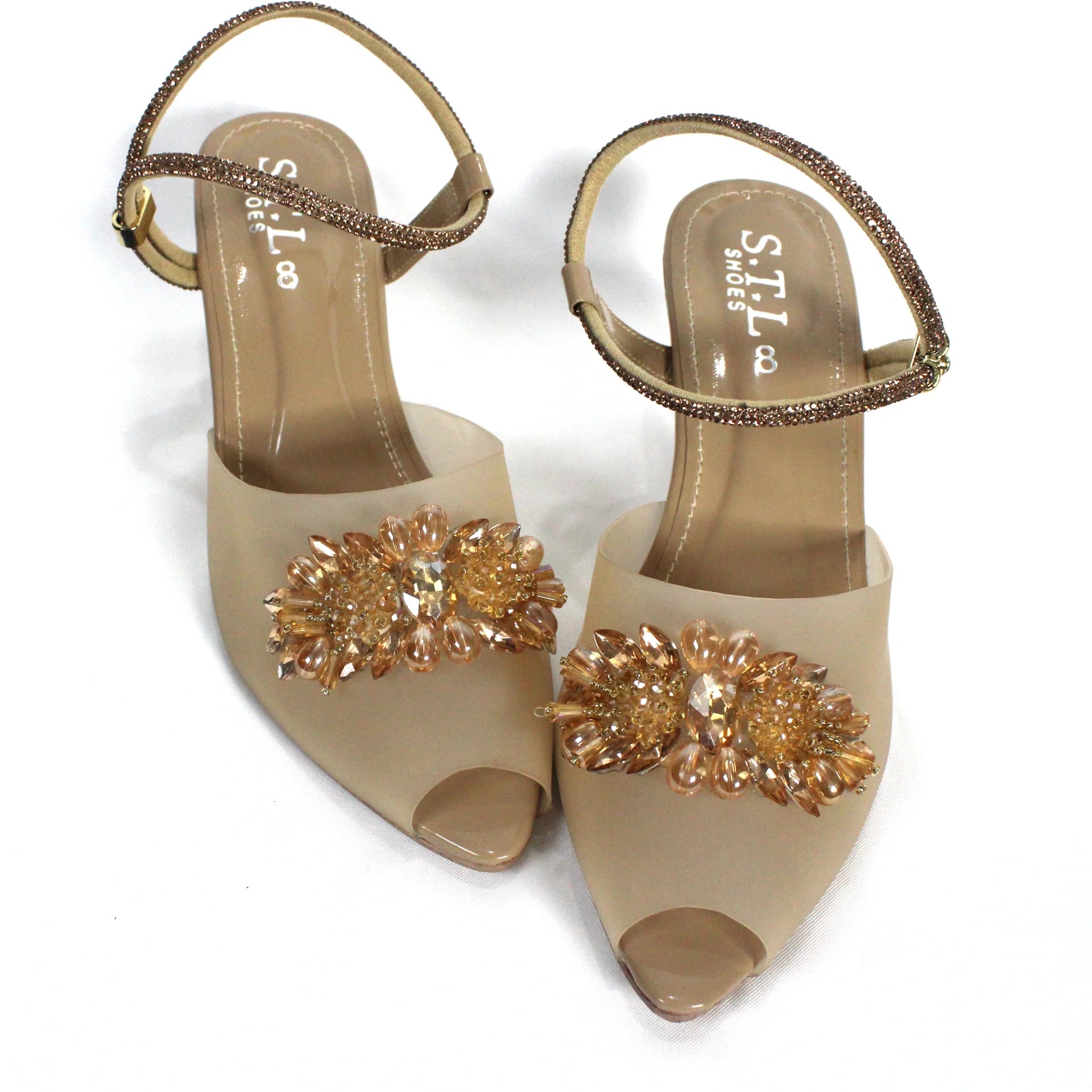Glass Broche Heel - MOB
