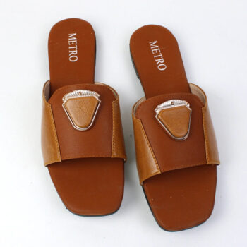 Leather Strap Penta Buckle Slide - MOB