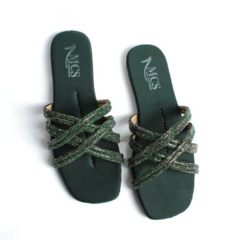 Cris Cross Net Mesh Slide - MOB