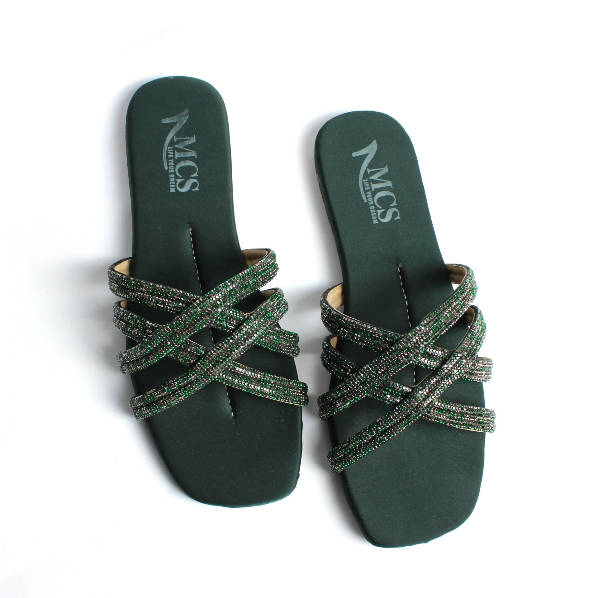 Cris Cross Net Mesh Slide - MOB