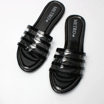 Transparent Stripe Flat Slipper - MOB
