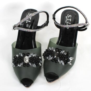 Glass Broche Heel - MOB