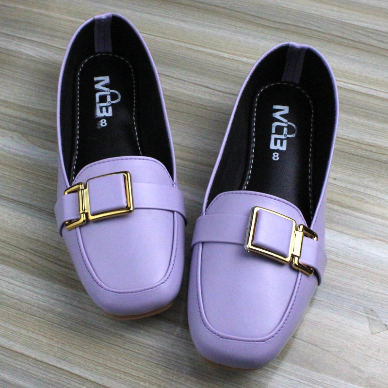 Block Buckle Light Purple 7