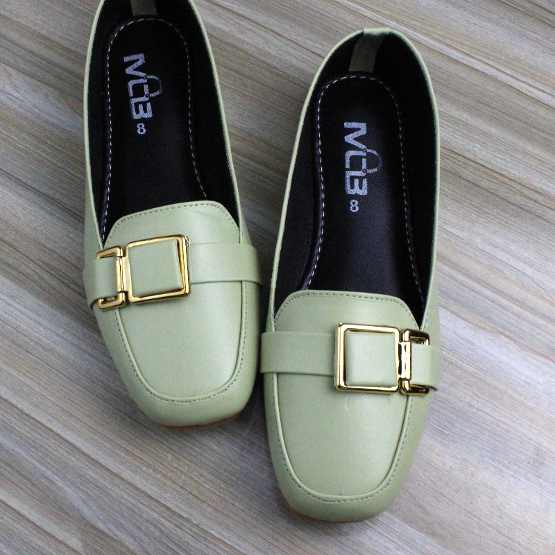 Block Buckle Pear Green 1