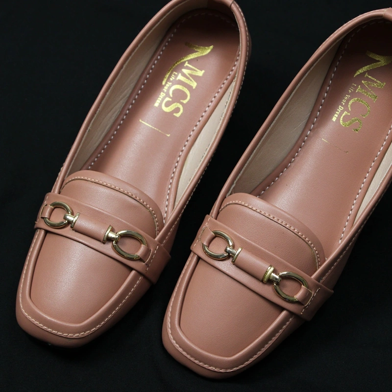 Madhai Buckle Ladies Loafer Tea Pink 1
