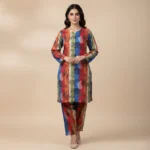 Premium Digital Print Khadar 2-Piece Suit – Vibrant Multi-Color Co-ord Set