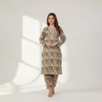 Premium Digital Printed Khaddar 2-Piece Suit – Elegant Floral Fusion (Stitched)
